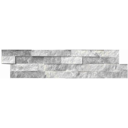 Alaska Gray Splitface Ledger Panel SAMPLE Natural Marble Wall Tile -  MSI, ZOR-PNL-0014-SAM